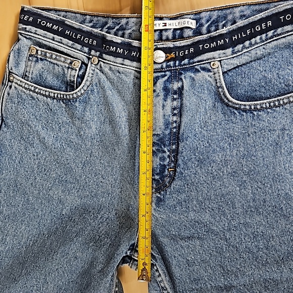 Tommy Hilfiger Vintage Denim Jean's with top logo wrap around Y2K - Picture 11 of 11